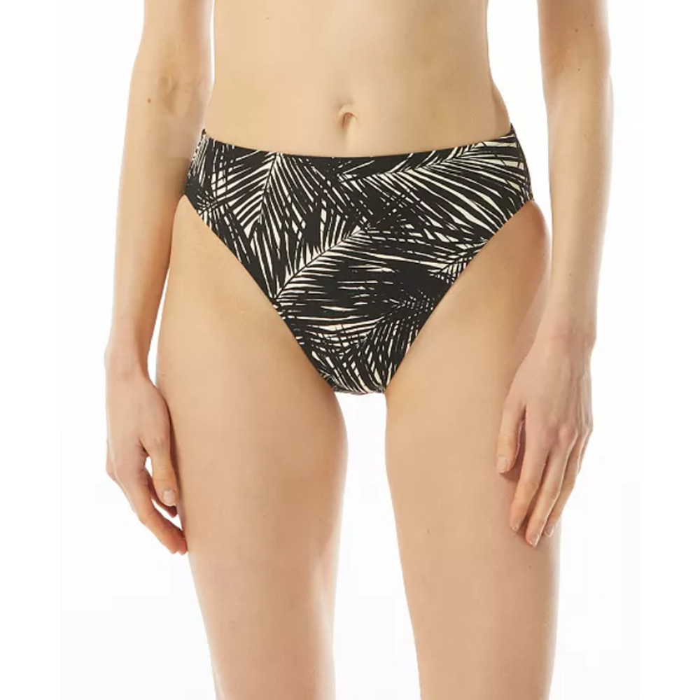 Michael Michael Kors Women High-Waist High-Cut Bikini Bottoms Black Size S 10488
